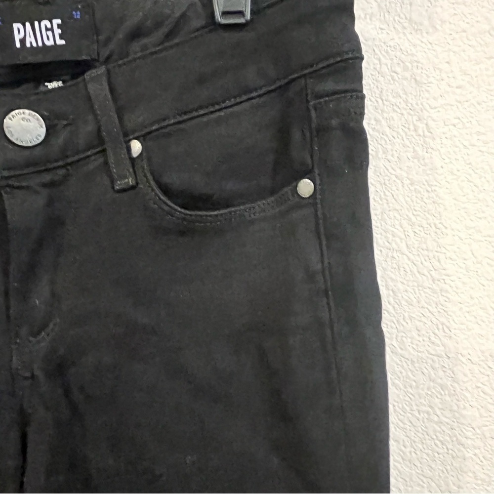 Paige denim skyline boot black shadow size 23 boot cut jeans mini flare - Picture 8 of 10